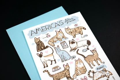 Cats - America's Feline Friends Card