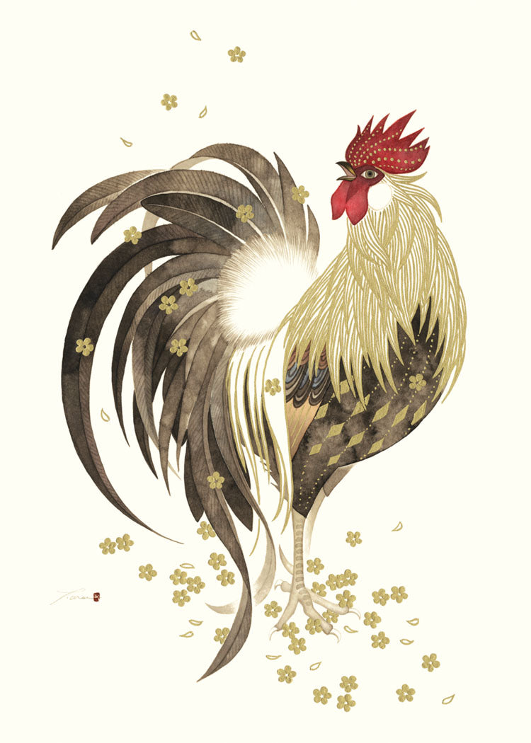 Rooster Foil Embossed Cards