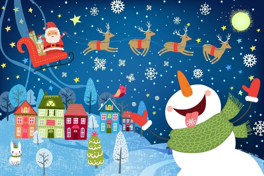 Here Comes Santa Holiday Micro Puzzle - 150pc