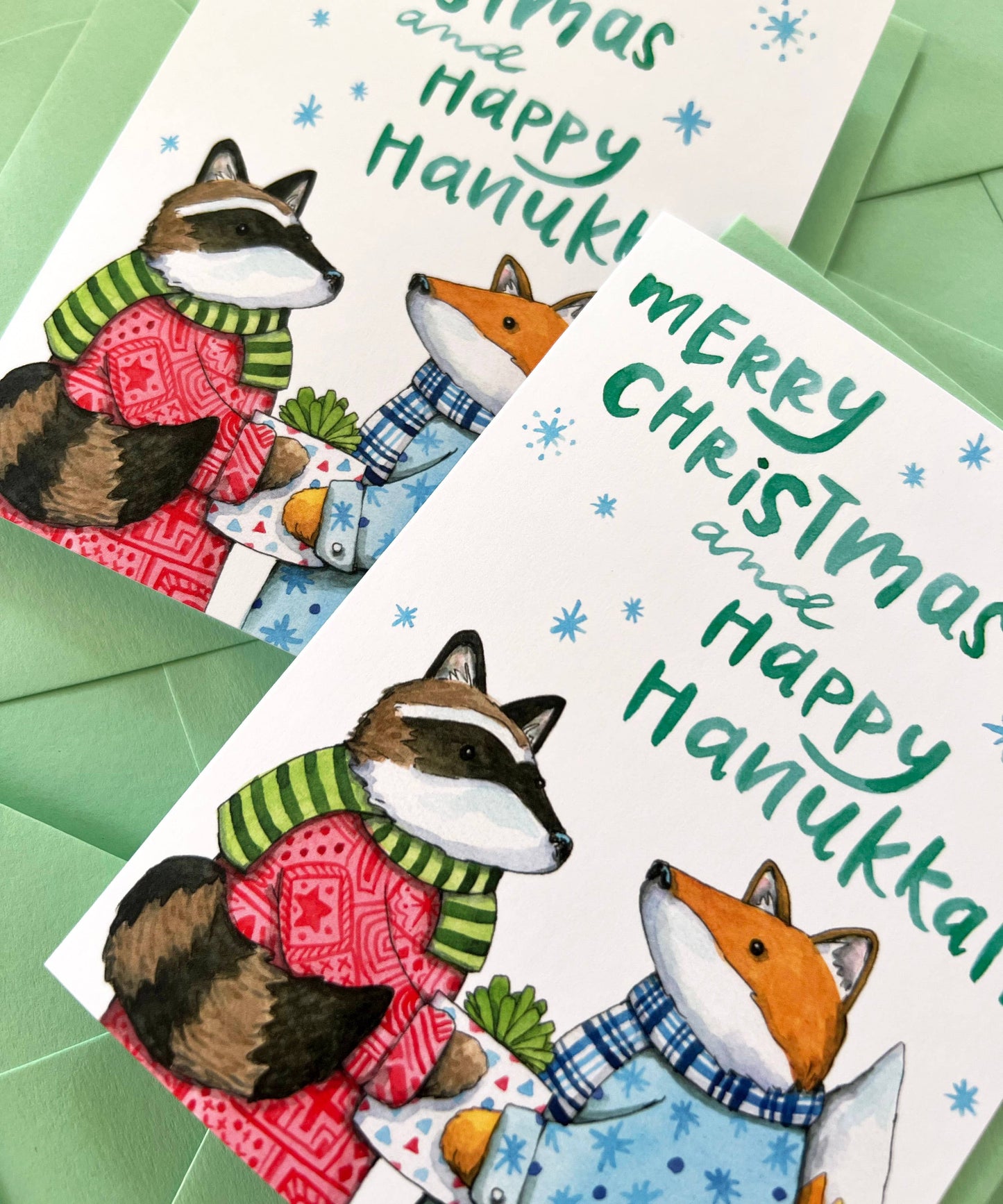 Merry Christmas Happy Hanukkah Interfaith Card