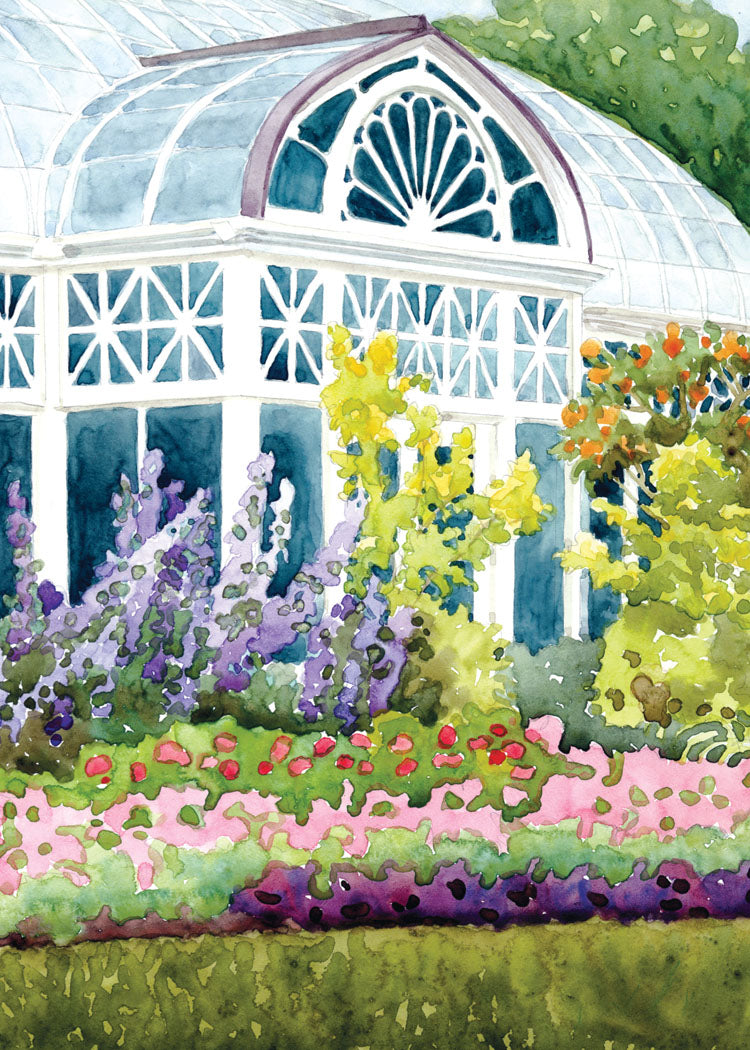 Conservatory Wedding Card