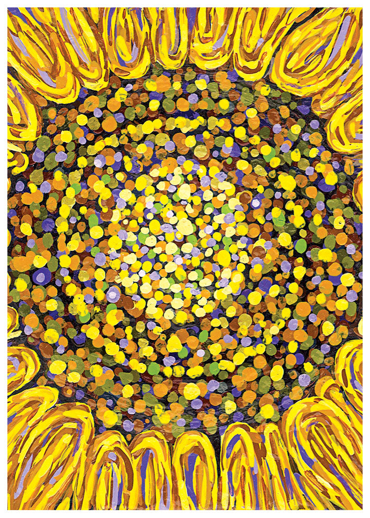 Sunflower Closeup Card