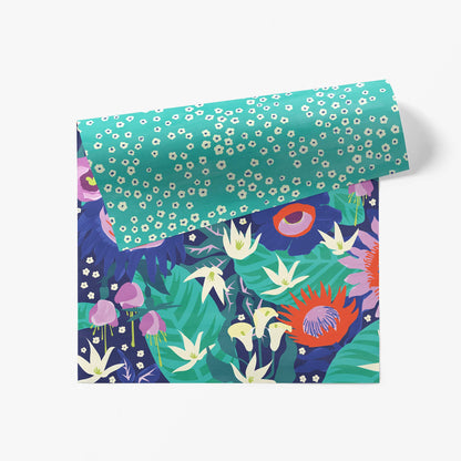 Night Bloom Double-Sided Wrapping Paper, 2 Rolls