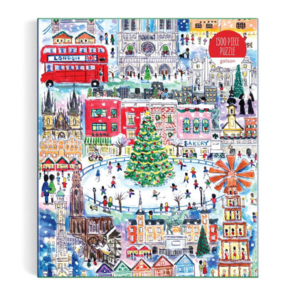 Michael Storrings" Christmas Around the World 1500 Piece Puzzle