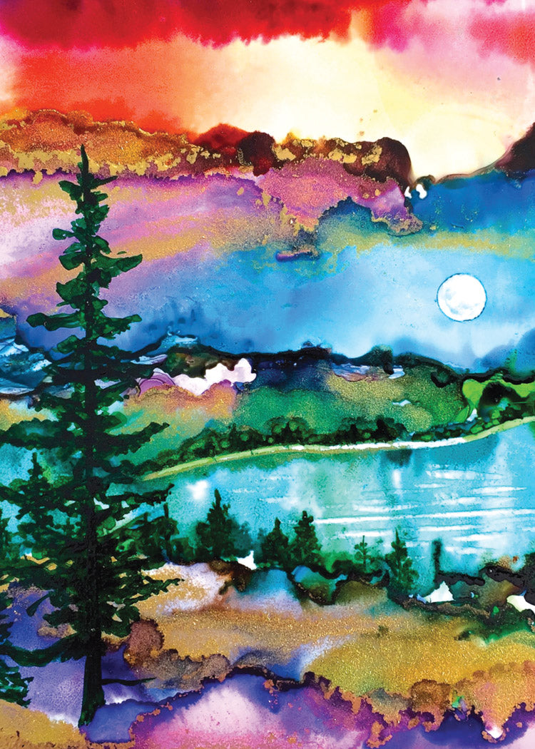 Red Sky at Night Birthday Card