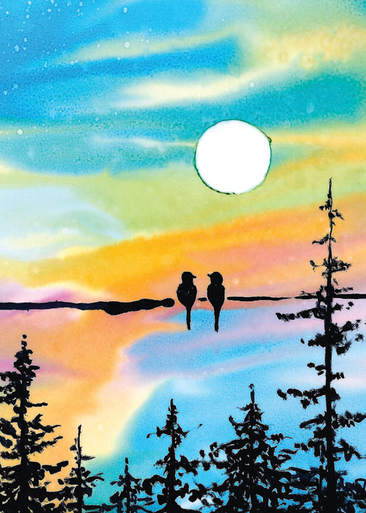 To the Moon and Back Valentine's Day Card