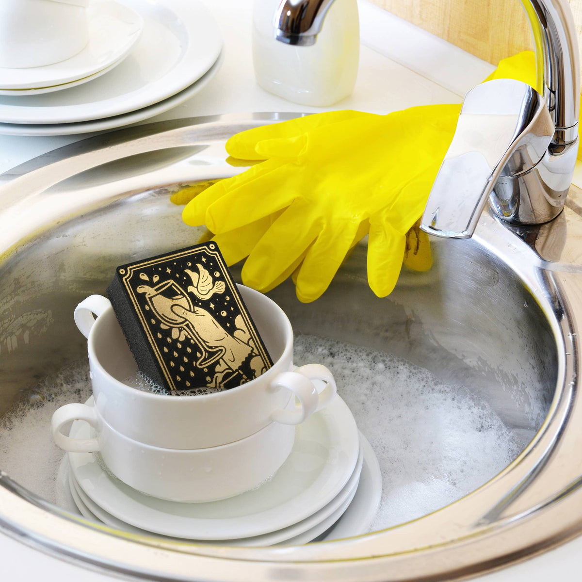 Clean Fate: Metallic Tarot Card Sponges