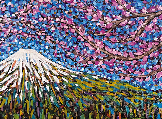 Mt. Fuji Long Mini Blank Card