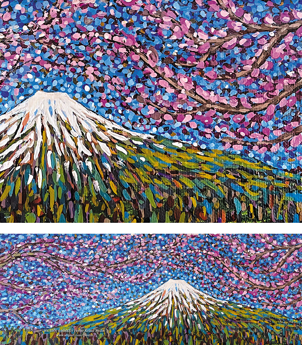 Mt. Fuji Long Mini Blank Card