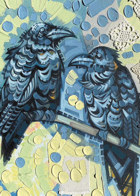 Crows Birthday Card