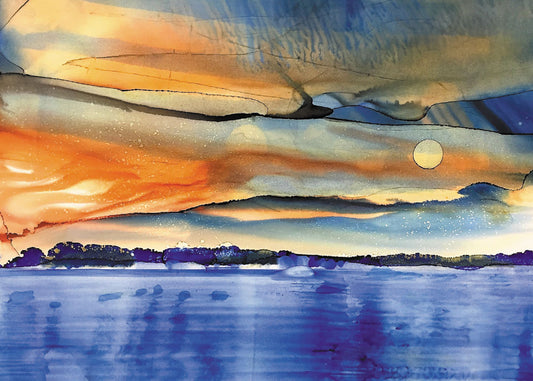 Evening 33 Blank Card