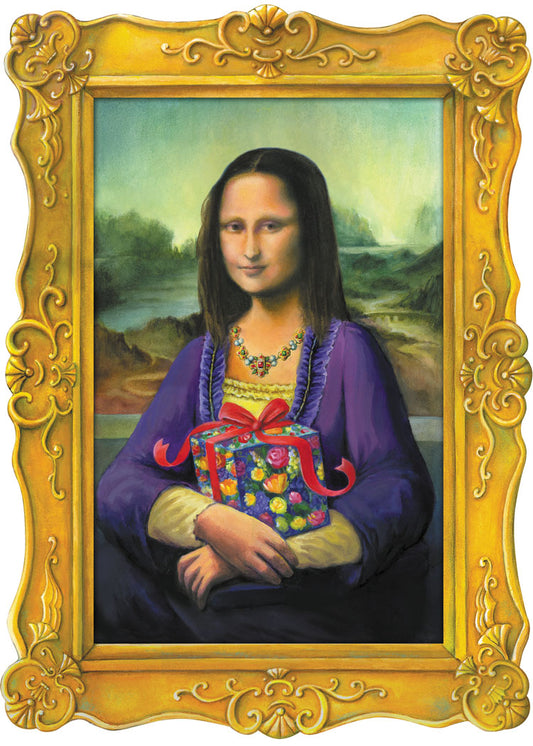 Mona Lisa Birthday Card