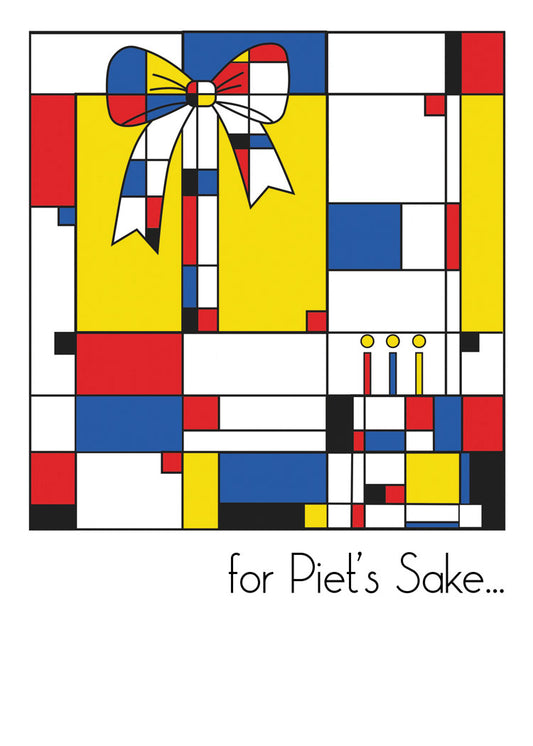 Piet Mondrian Birthday Card