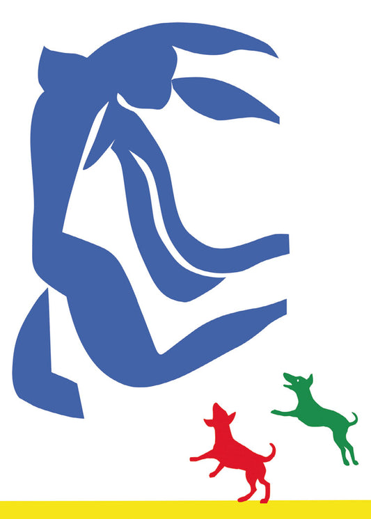 After Matisse 2 Dachshund Birthday Card