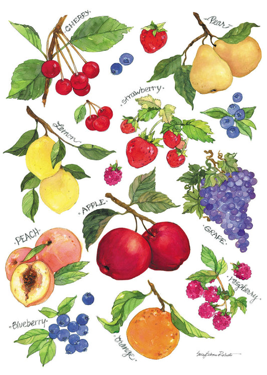 Field Guide to Fruit Blank Cards