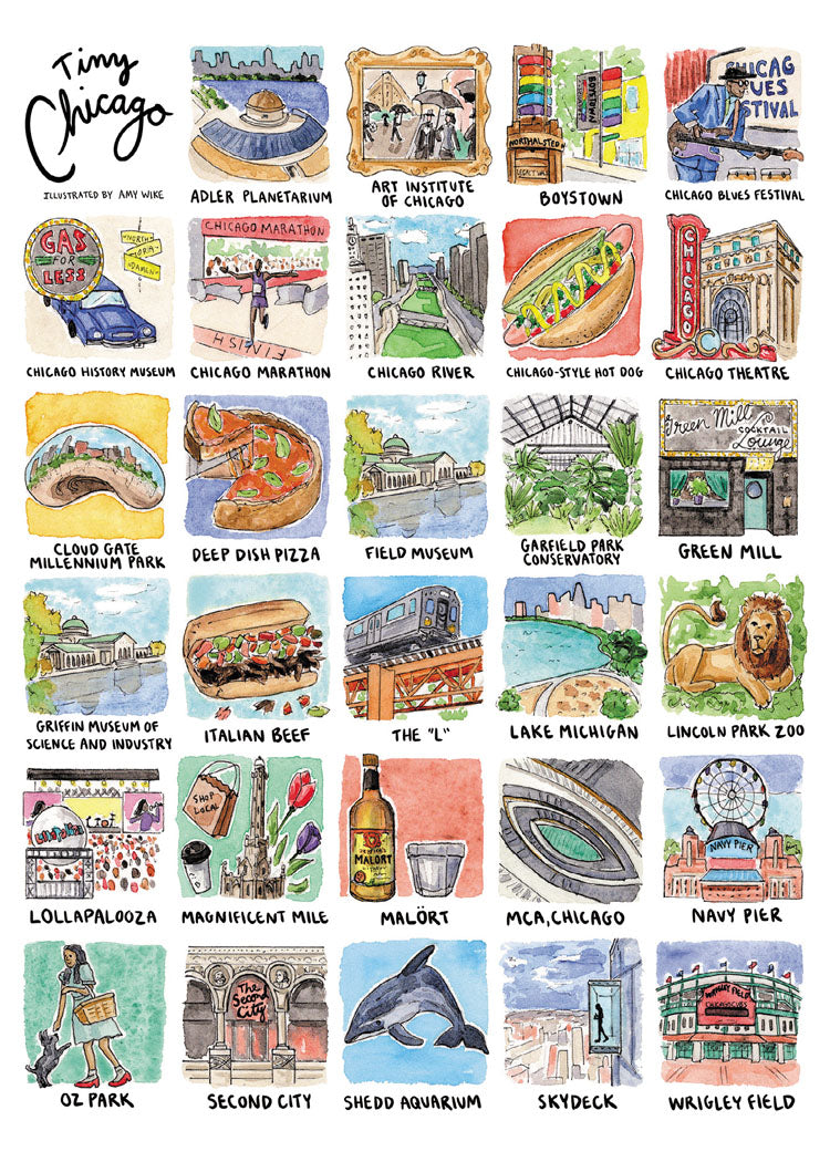 Tiny Cities: Chicago Blank Cards