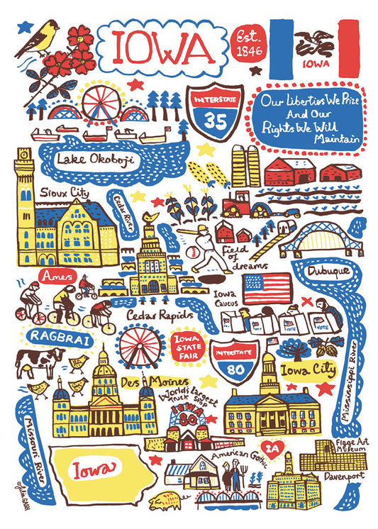Statescapes: Iowa Blank Cards