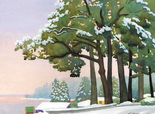 Fauntleroy Snow Blank Mini Cards