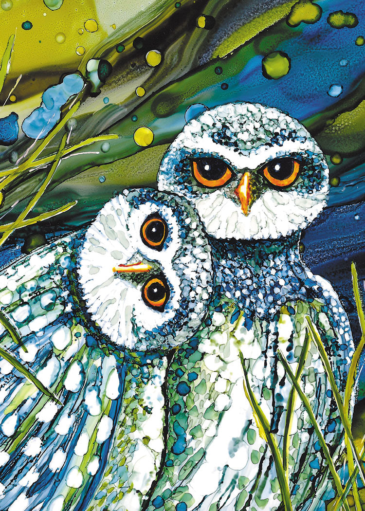 Burrowing Owls Anniversary Card