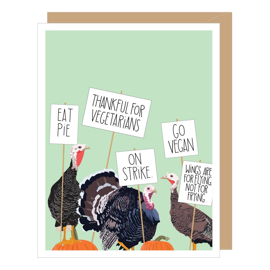 Turkey Strike Thanksgiving Card