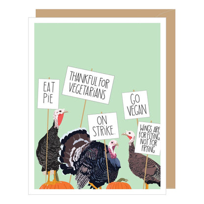 Turkey Strike Thanksgiving Card