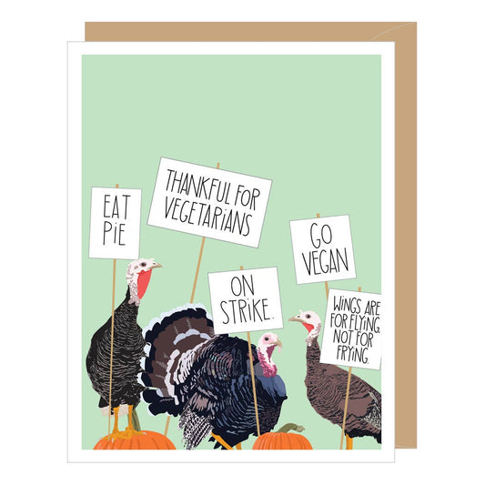 Turkey Strike Thanksgiving Card