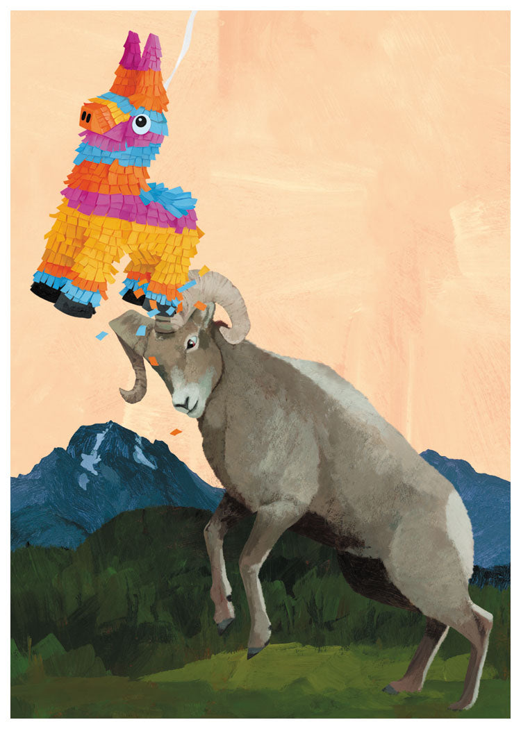 Bighorn Sheep Birthday Card