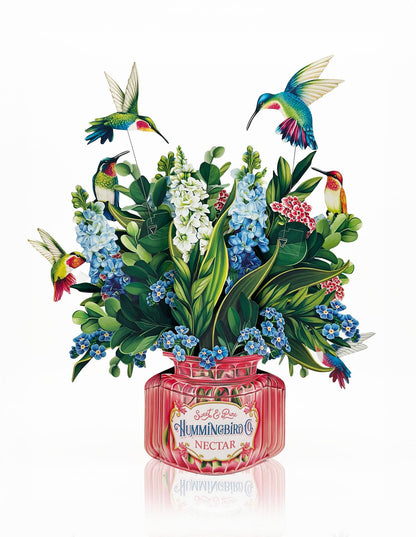 Hummingbird Oasis Blank Pop-Up Card