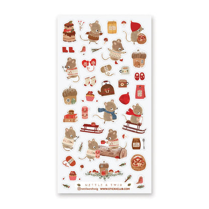 Mouse Snow Day Sticker Sheet