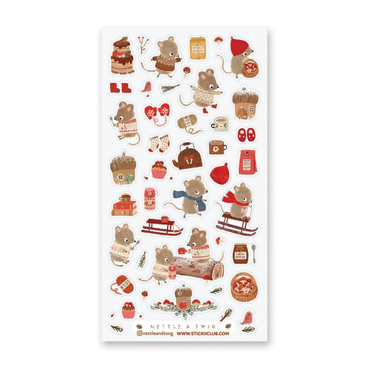 Mouse Snow Day Sticker Sheet