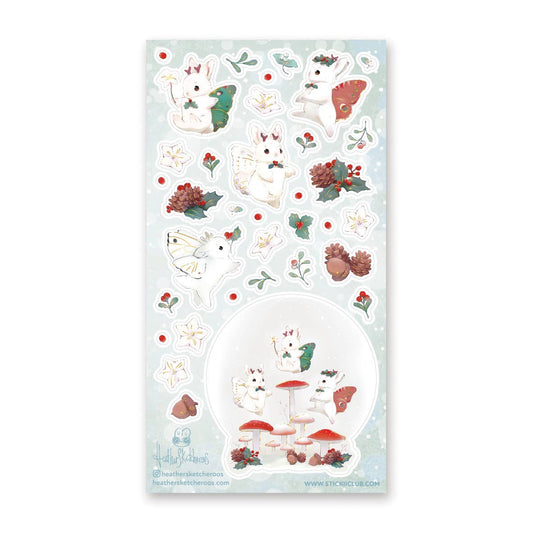 Winter Bunnerflies Sticker Sheet