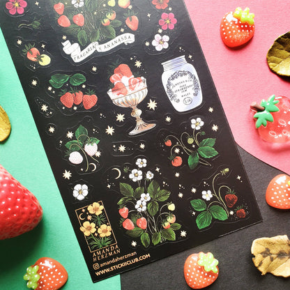 Enchanted Strawberry Botanica Sticker Sheet