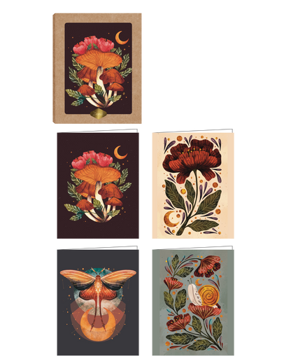 Moonlight Flora Assorted Notecards