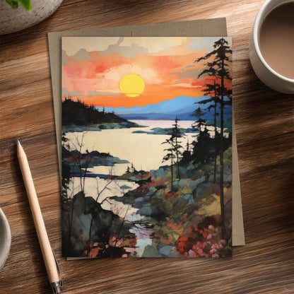 Sunrise River Blank Notecards