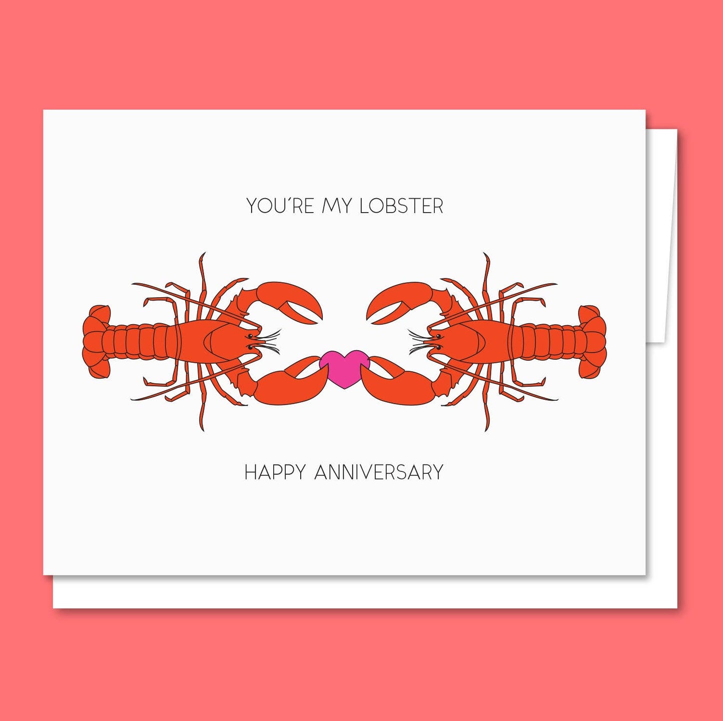 You're My Lobster Anniversary Card