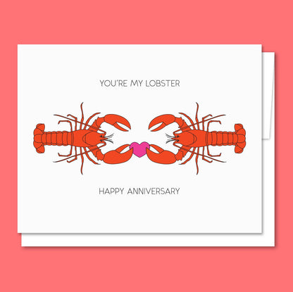 You're My Lobster Anniversary Card
