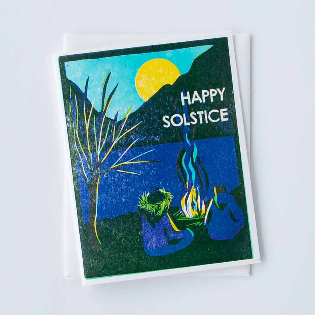 Fireside Solstice Card