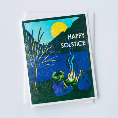 Fireside Solstice Card