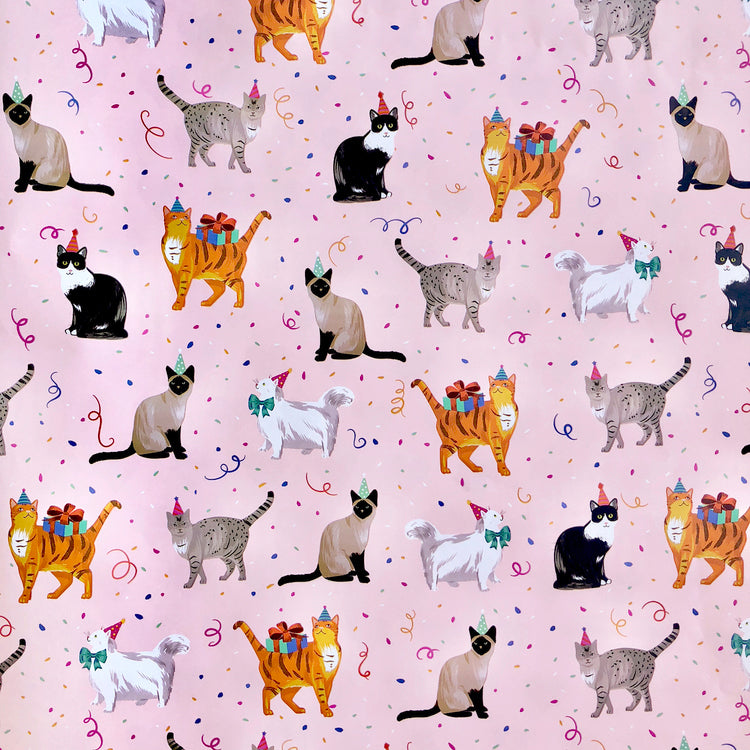 Festive Felines Gift Wrap, 2 Rolls