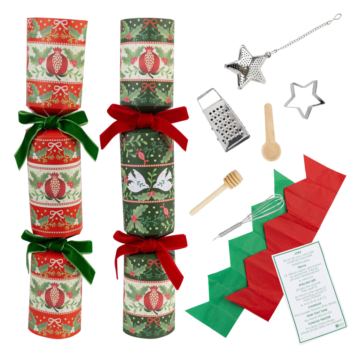 Classic Red & Green Christmas Crackers