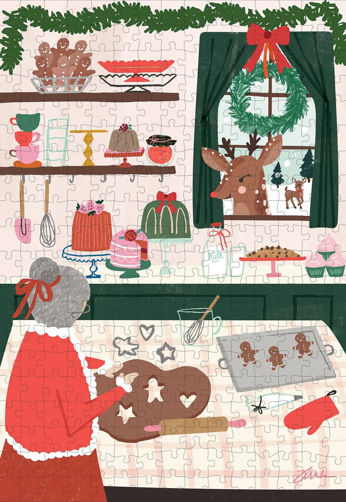 Mrs. Claus Bakery 300 Piece Puzzle