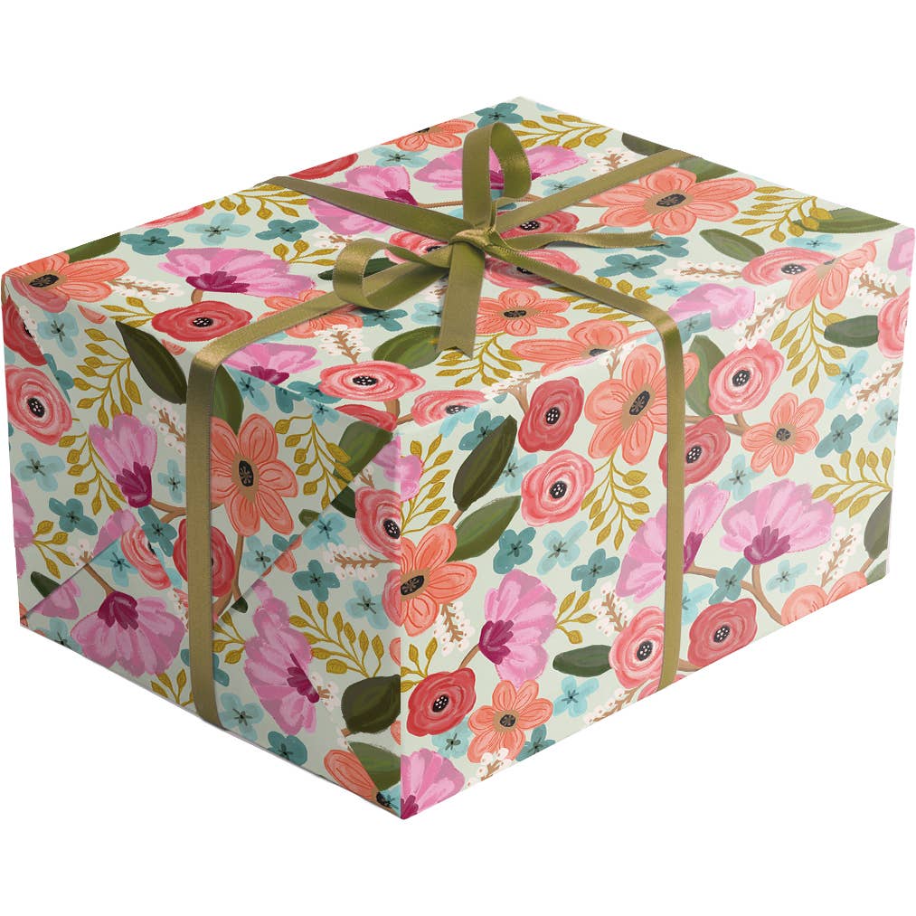 Modern Floral Wrapping Paper, 2 Rolls