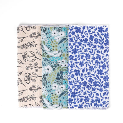 Winter Tones Microfiber Kitchen Towels, Set of 3