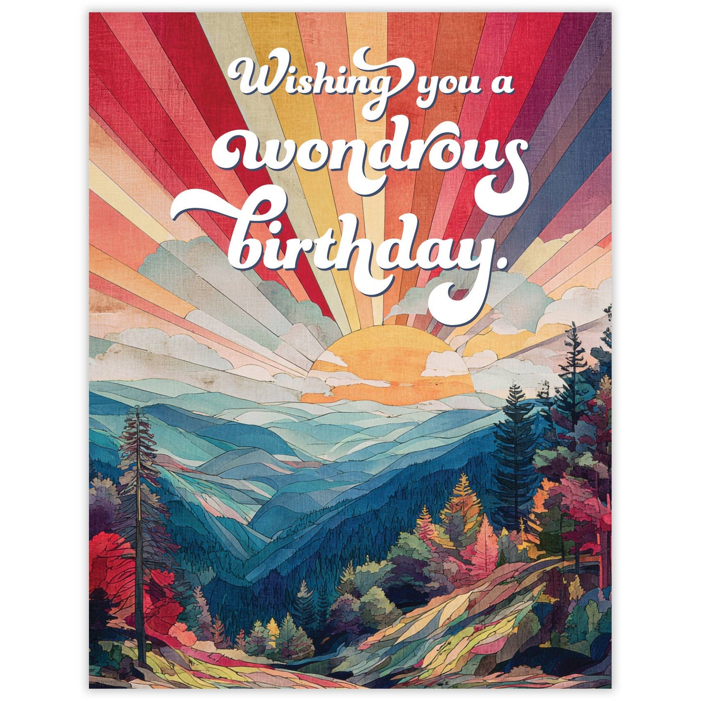 Wondrous Nature Lovers Birthday Card