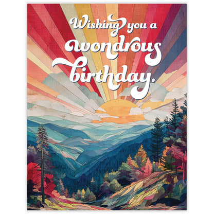 Wondrous Nature Lovers Birthday Card