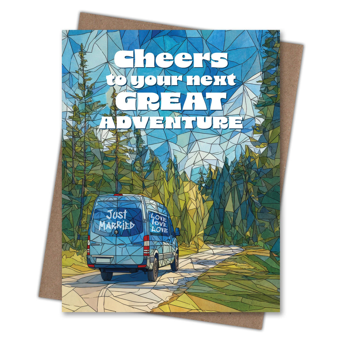 Next Great Adventure Outdoorsy Wedding Card