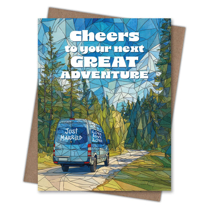 Next Great Adventure Outdoorsy Wedding Card