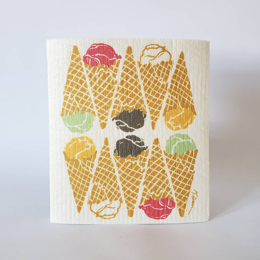 Ice Cream Swedish Dishcloth