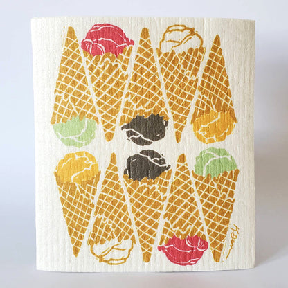 Ice Cream Swedish Dishcloth