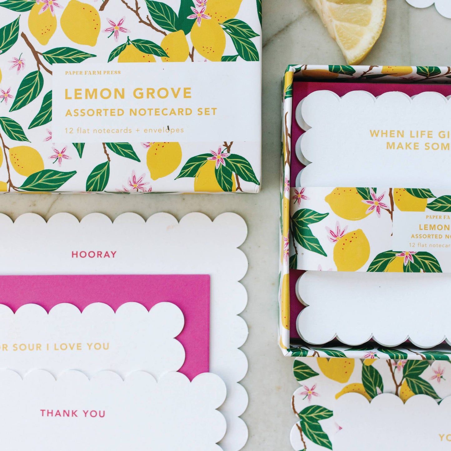 Lemon Grove Assorted Notecard Set
